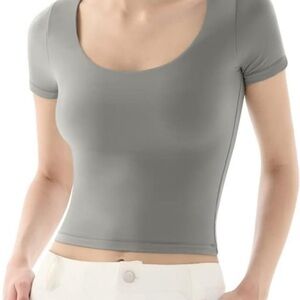 Elegant Gray Women's Crop Top